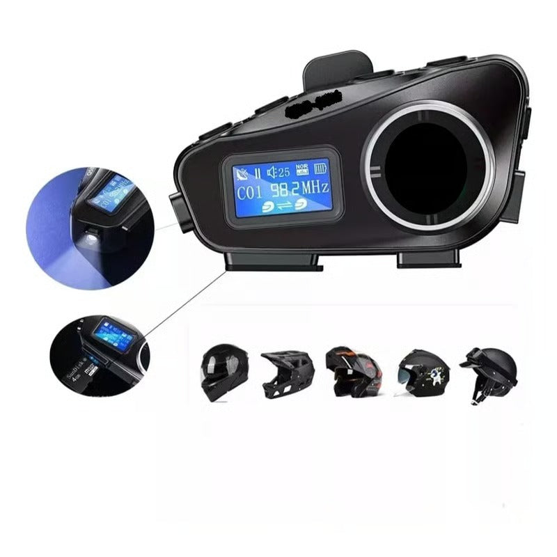 Bluetooth para Casco con pantalla Led