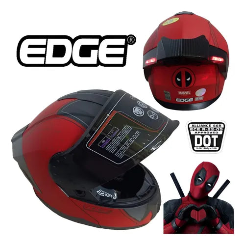 Casco EDGE edición DEADPOOL