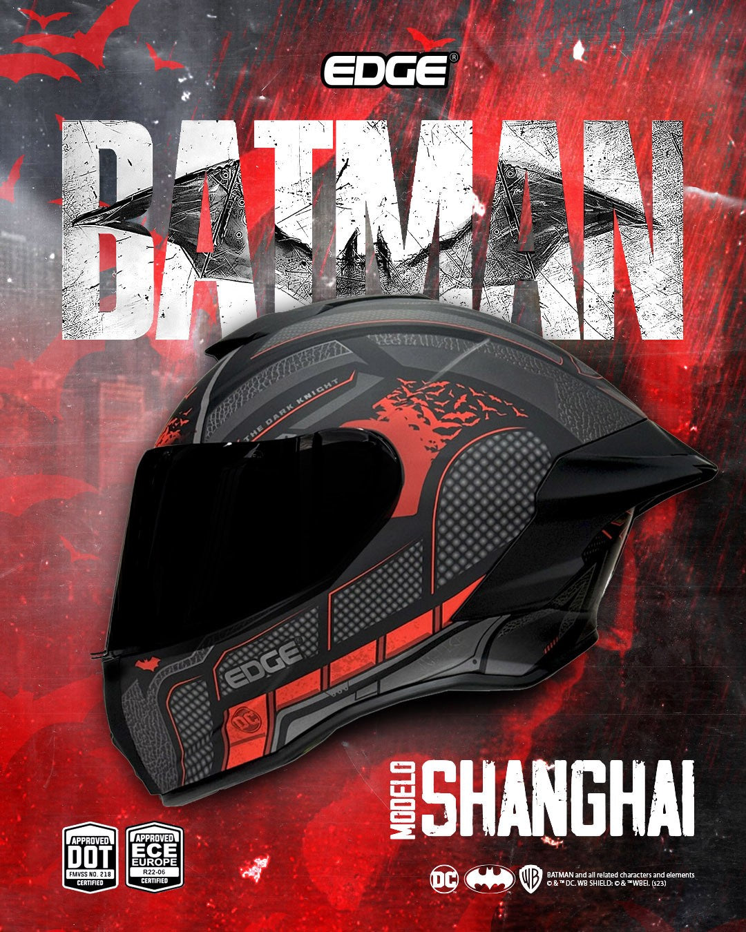 CASCO EDGE BATMAN