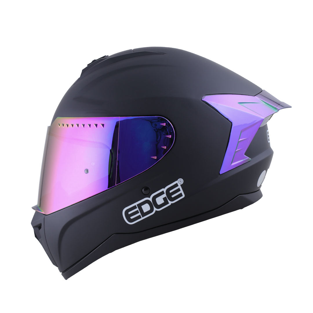 CASCO EDGE NEGRO-MORADO