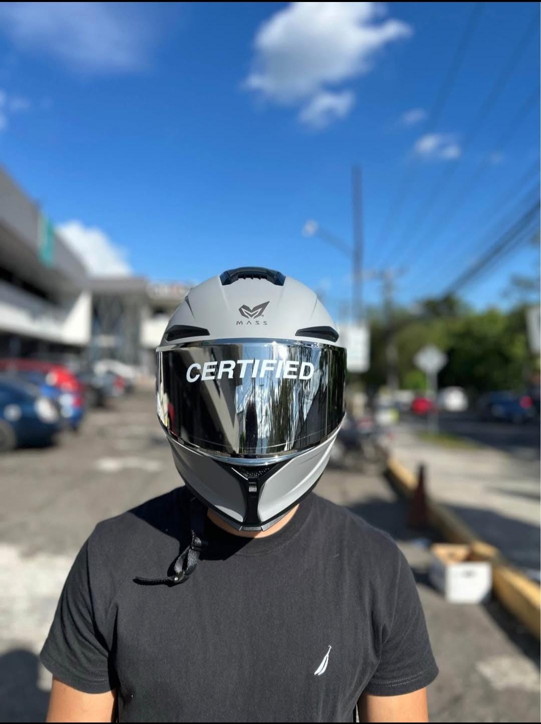 CASCO MASS EDICION GRIS PLATA