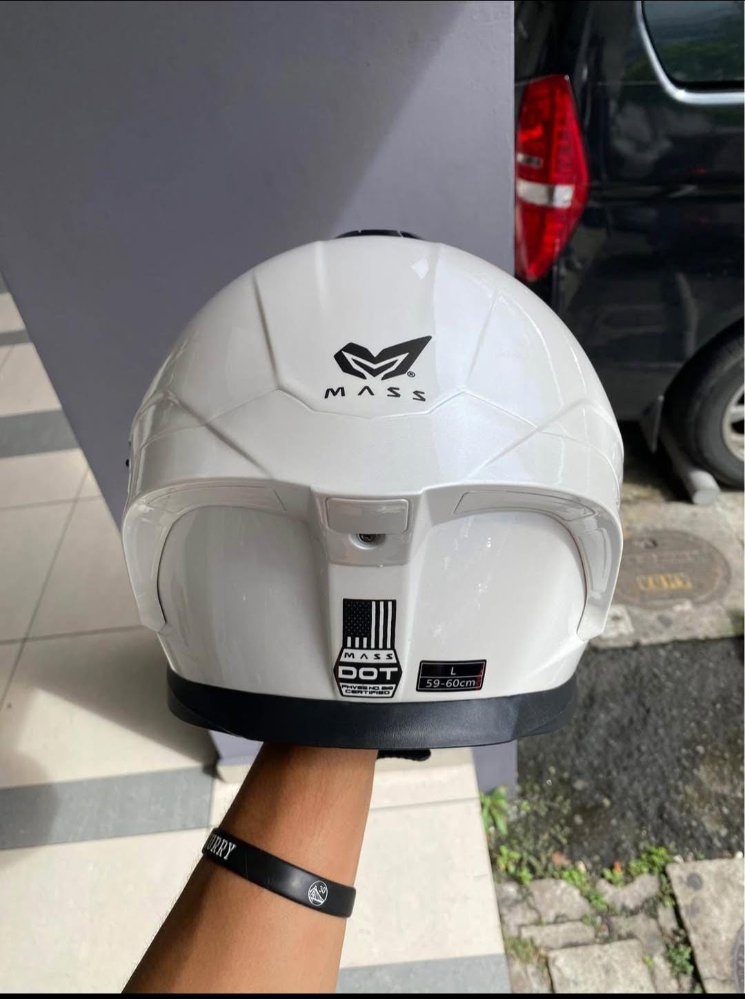 CASCO MASS EDICION BLANCO PERLA