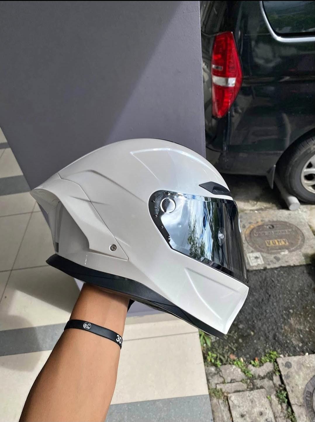 CASCO MASS EDICION BLANCO PERLA